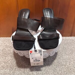 Zara Black Women's Heeled Sandals